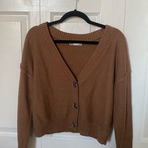 NWOT Brown Cardigan Sweater